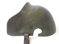 1. Weltkrieg, Stirnschutz für Stahlhelm. KOPIE aus Leichtmetall
