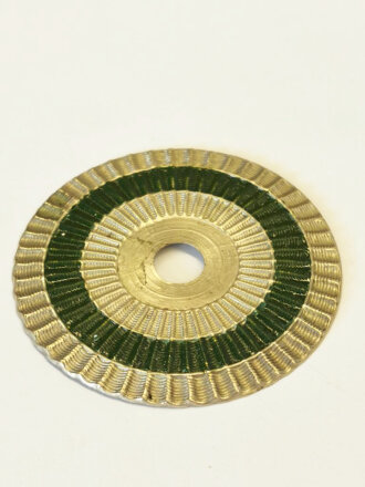 Sachsen, Kokarde für eine Pickelhaube für Offiziere, Ausführung für die Steckrosette. Originallack, Durchmesser 53mm