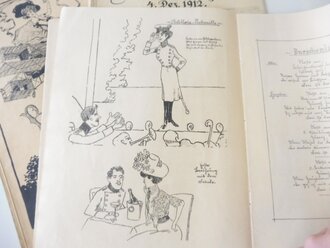 3 grossformatige "Zeitungen" zum Barbara Fest 1908, 1909 und 1912