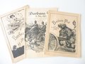 3 grossformatige "Zeitungen" zum Barbara Fest 1908, 1909 und 1912