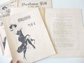 3 grossformatige "Zeitungen" zum Barbara Fest 1908, 1909 und 1912