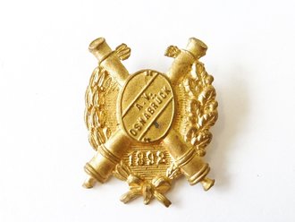 Blechabzeichen "Artillerie Verein Osnabrück 1892"  Höhe 36mm