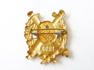 Blechabzeichen "Artillerie Verein Osnabrück 1892"  Höhe 36mm