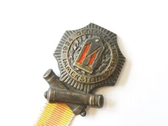 Blechabzeichen " Gedenkfeier Artillerie Regiment 14...