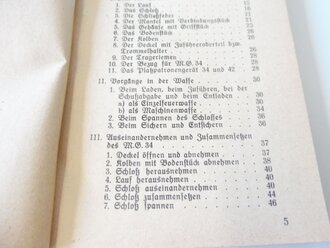 "Beschreibung, Handhabung und Bedienung des MG34 als leichtes MG..... mit Anhang für MG34 und MG42" datiert 1943 mit 256 Seiten