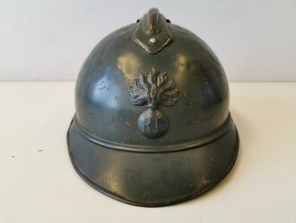 Frankreich 1. Weltkrieg, Stahlhelm Infanterie, Originallack