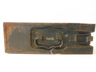 Transportkasten für 2 Stück 20mm Flak Magazine der Wehrmacht, Originallack