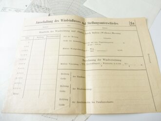 10 verschiedene Vordrucke für die Artillerie Wehrmacht