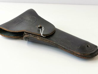 U.S.  Colt holster. Blackened leather, used, good condition