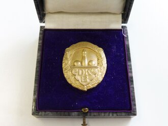 Deutscher Kegler Bund , Abzeichen für Höchstleistungen in gold 2.Form 35mm, im Etui