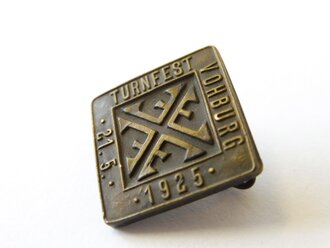 Metallabzeichen "Turnfest Vohburg 1925" 23mm