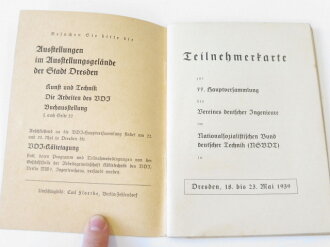 Verein Deutschen Ingenieure, Begleitbuch der Hauptversammlung Dresden 1939