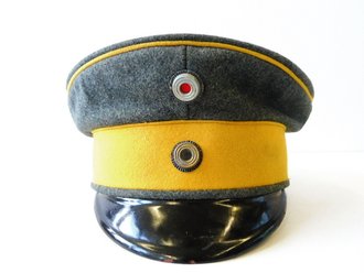 1. Weltkrieg, feldgraue Schirmmütze für Dragoner,...