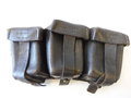 1. Weltkrieg Patronentasche datiert 1914, Geschwärztes Leder