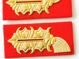 DDR Landstreitkräfte, Paar Kragenspiegel für einen General