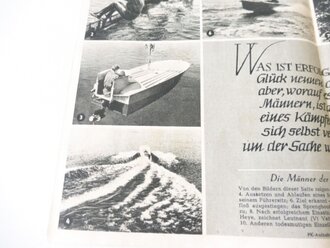 "Sprengboote am Feind" Faltblatt Herausgegeben von der Nachwuchsabteilung des Oberkommandos der Kriegsmarine.