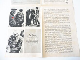 "Sprengboote am Feind" Faltblatt Herausgegeben von der Nachwuchsabteilung des Oberkommandos der Kriegsmarine.