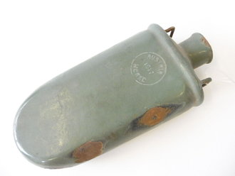 Emaillierte Feldflasche für Mannschaften und Offiziere der k. u. k. Armee datiert 1917