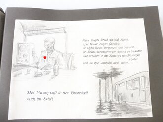 Fotoalbum "Zu Ehren des scheidenden Abt. Kdr. Herrn Hauptmann Dennukat"  vom W.R. 82.  Alle Seiten sind fotografiert