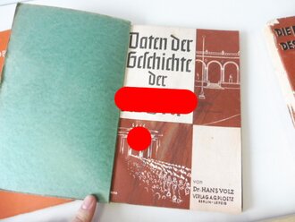 Konvolut politische Literatur aus der N.S. Zeit. Augenscheinlich alles in gutem Zustand, allerdings nicht auf Vollständigkeit überprüft.