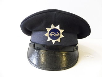 Schirmmütze, niederländische Spoorwegpolitie (Bahnpolizei), Kopfgrösse 55