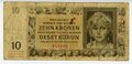 Protektorat Böhmen und Mähren, Banknote Zehn Kronen 1942