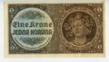 Protektorat Böhmen und Mähren, Banknote Eine Krone