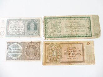 Protektorat Böhmen und Mähren, 4 Banknoten