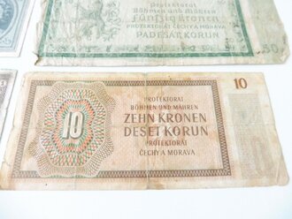 Protektorat Böhmen und Mähren, 4 Banknoten