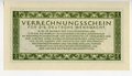 Verrechnungsschein für die deutsche Wehrmacht, 1 Reichsmark, datiert 1944