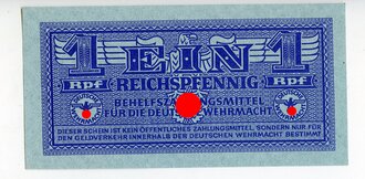 1 Reichspfennig, Behelfszahlungsmittel für die...