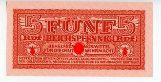 5 Reichspfennig, Behelfszahlungsmittel für die...