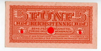 5 Reichspfennig, Behelfszahlungsmittel für die deutsche Wehrmacht
