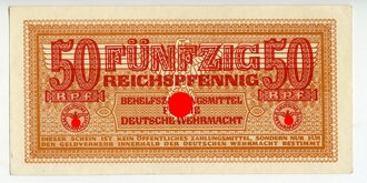 50 Reichspfennig, Behelfszahlungsmittel für die deutsche Wehrmacht