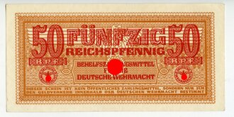 50 Reichspfennig, Behelfszahlungsmittel für die...