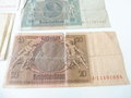 5 Reichsbanknoten, 100, 50, 20, 10 und 5 Reichsmark