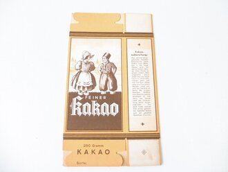 Leere Packung "250 Gramm Feiner Kakao" 11 x 20cm, 1 Stück