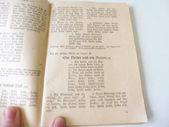 Soldatenlieder von Front und Heimat, Maße ca. A6, 44 Seiten, unvollständig