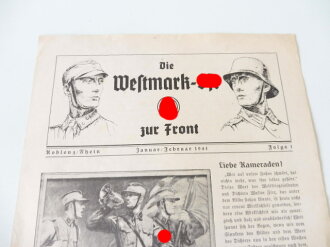Faltblatt "Die Westmark-SA zur Front!, A4, 4 Seiten,...