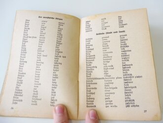 Sprachführer Deutsch-Englisch, Militärische Einzelwörter mit Aussprache, A6, 46 Seiten