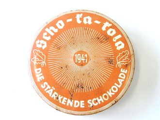 Scho-ka-kola Dose Wehrmacht Packung datiert 1941, leer