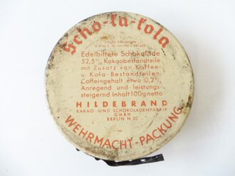 Scho-ka-kola Dose Wehrmacht Packung datiert 1941,ungeöffnet mit dem originalen Inhalt