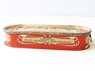 Friedrichs Filet Heringe in Mayonnaise, geöffnete Blechdose 16 x 6 x 3cm