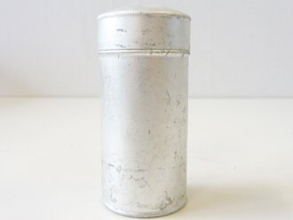 Rasierseifenbehälter Aluminium, ungebraucht aus altem Bestand, Höhe 8cm