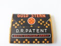"Gold Stern" Rasierklingen in Umverpackung. 1 neuwertiges Paket aus altem Bestand