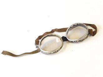 Schutzbrille Wehrmacht mit ungetönten Gläsern...