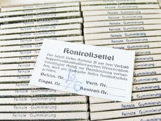 Paket EFKA Zigarettenpapier, Steuerbanderole mit Hakenkreuz geschwärzt