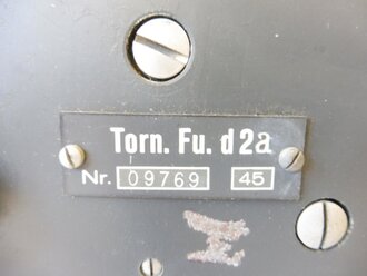 Tornister Funkgerät Torn.Fu. d2a datiert 1945....