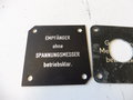 3 Stück Blinddeckel, 1  x REPRODUKTION