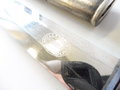 Luftwaffe Borddolch, Zink versilbert, die Kette aus Aluminium. Scheide und Griff original beledert, saubere Klinge von Höller